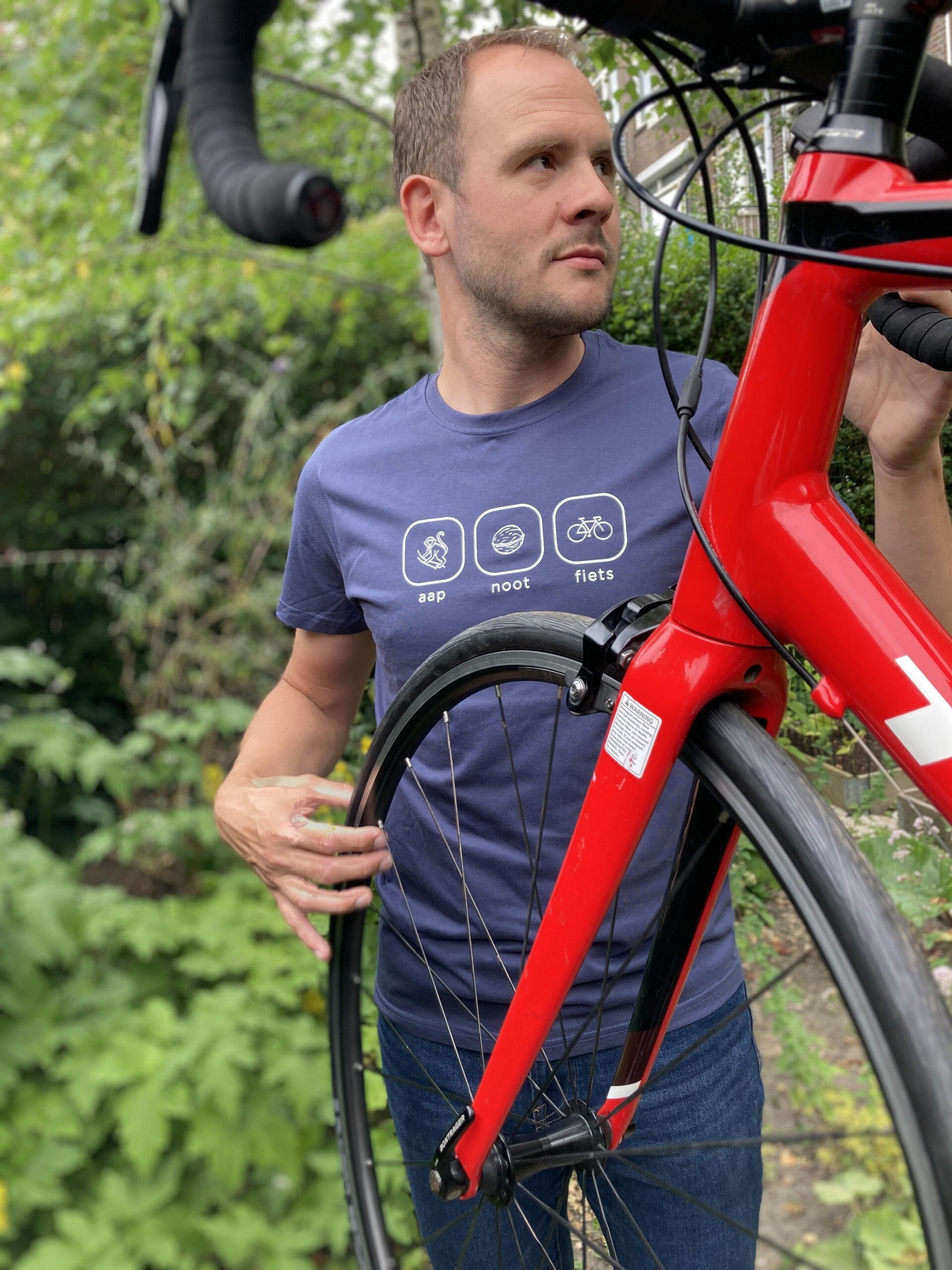 T-Shirt Fietsen - Aap Noot Fiets