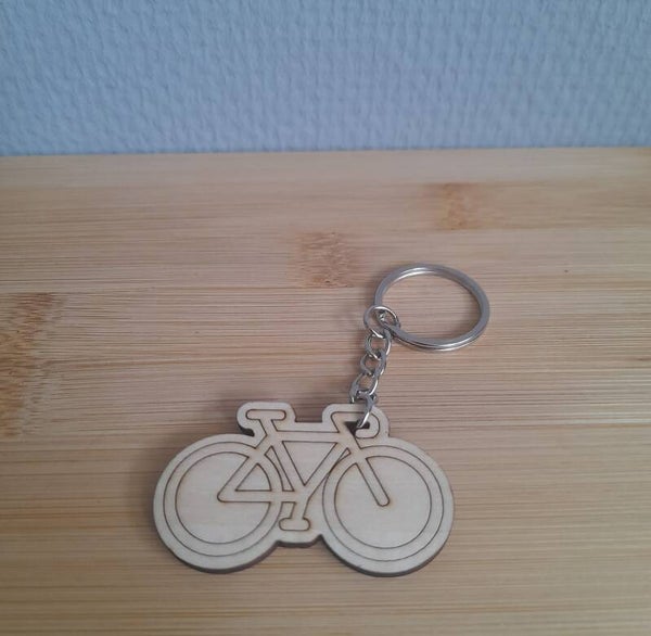 Sleutelhanger Fiets - Hout