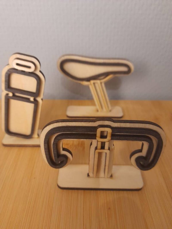 Decoratieve accesoires Wielrennen (Set van 3)
