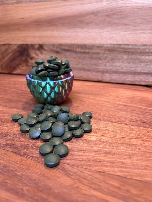 Spirulina+Chorella 300 biologische tabletten elk 500mg.