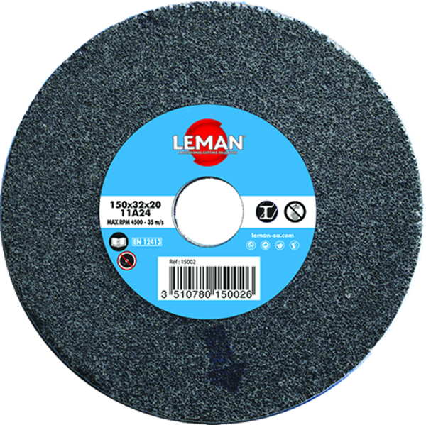 Meule Touret vitrifié grise GR60 150mm 200mm Leman