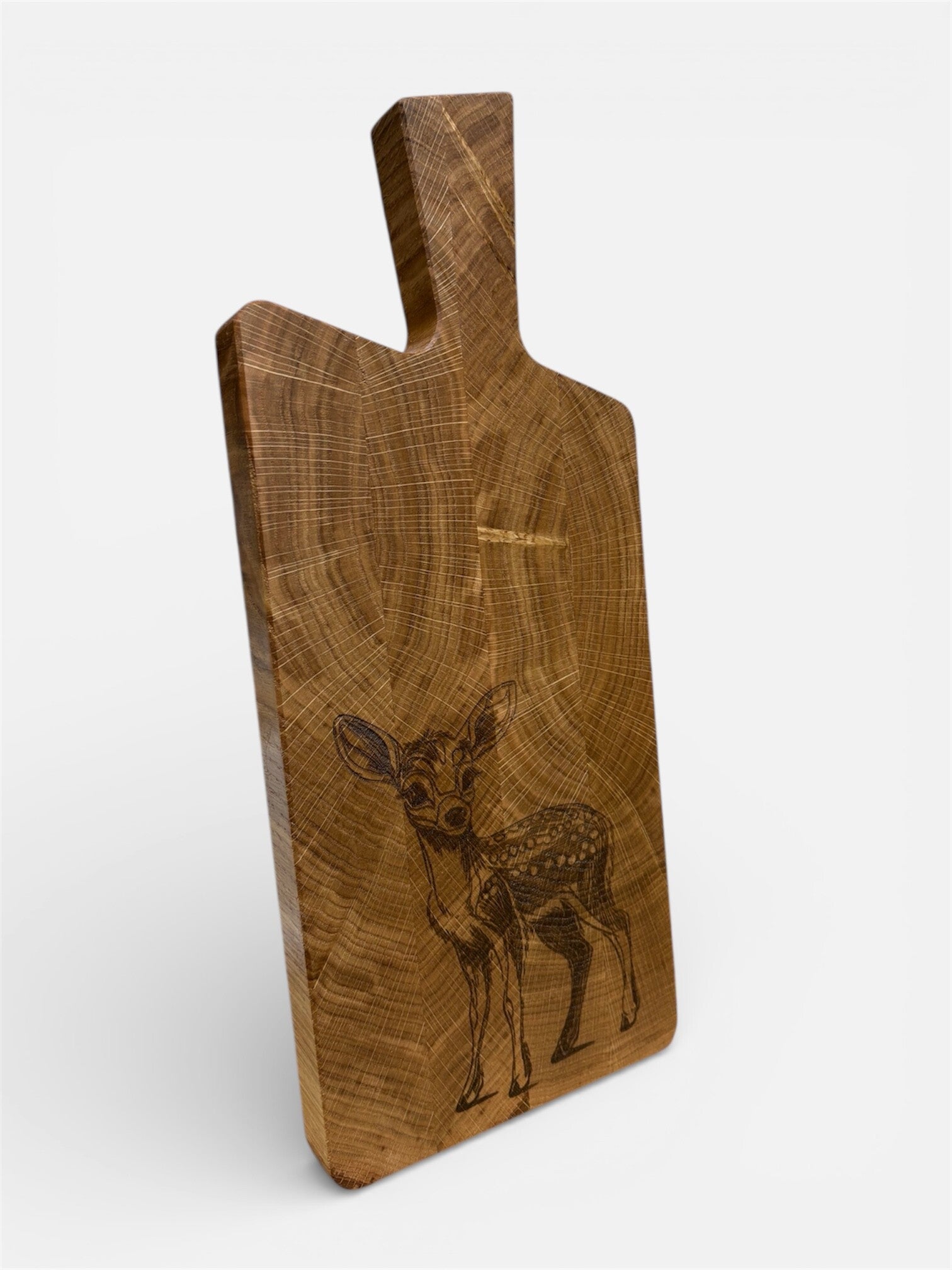 Servier- & Schneidebrett aus Eiche – Massivholz, geleimt