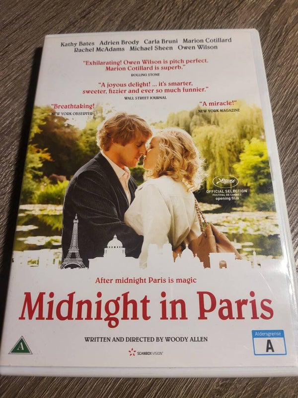Midnight in Paris DVD