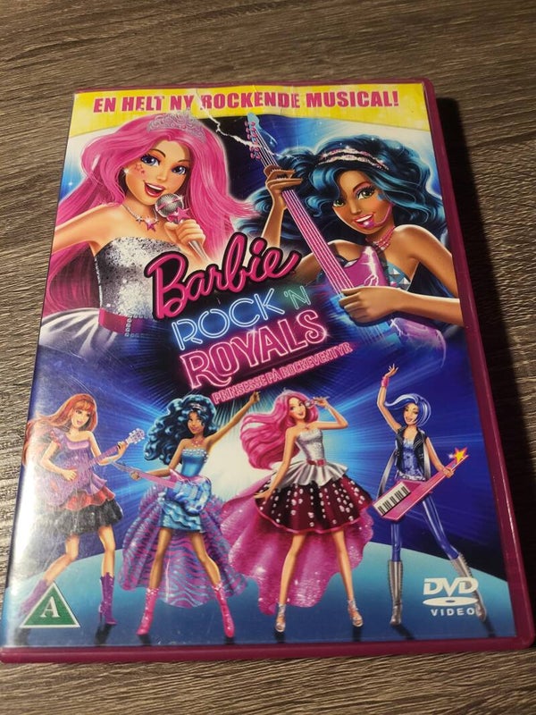 Barbie Rock 'N Royals Prinsesse på Rockeventyr DVD