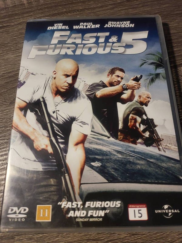 FAST& FURIOUS 5 DVD