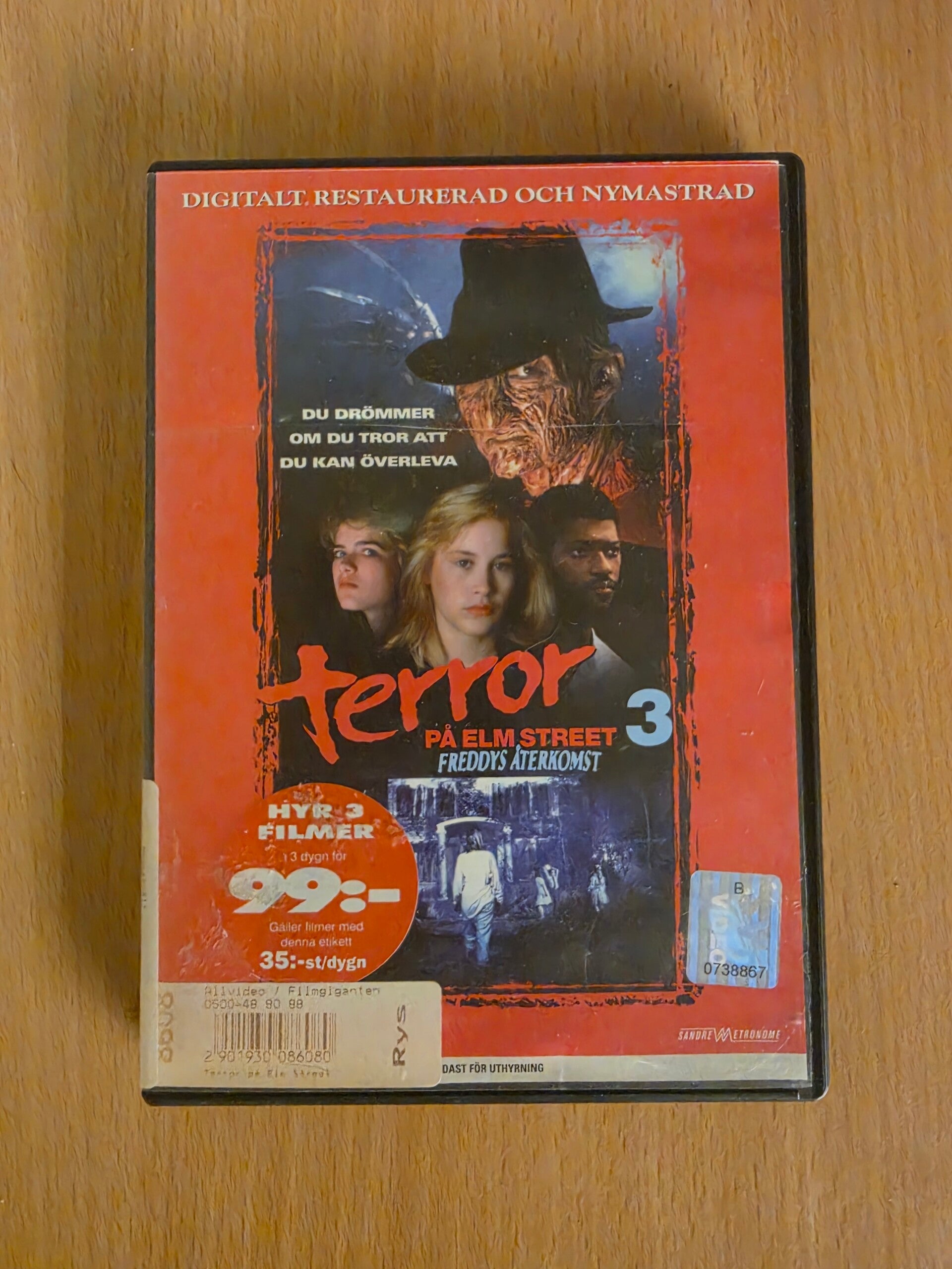 Terror på Elm Street 3 DVD