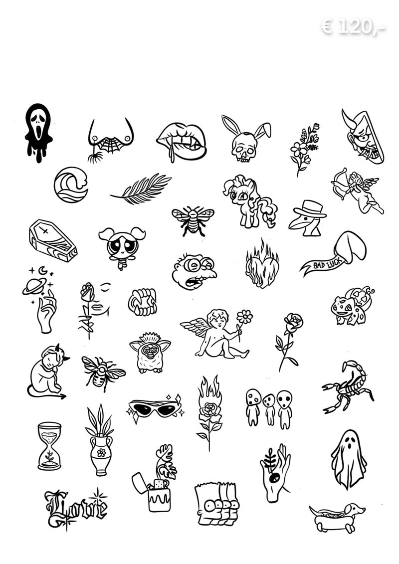 Tattoo FlasSheet €120,-