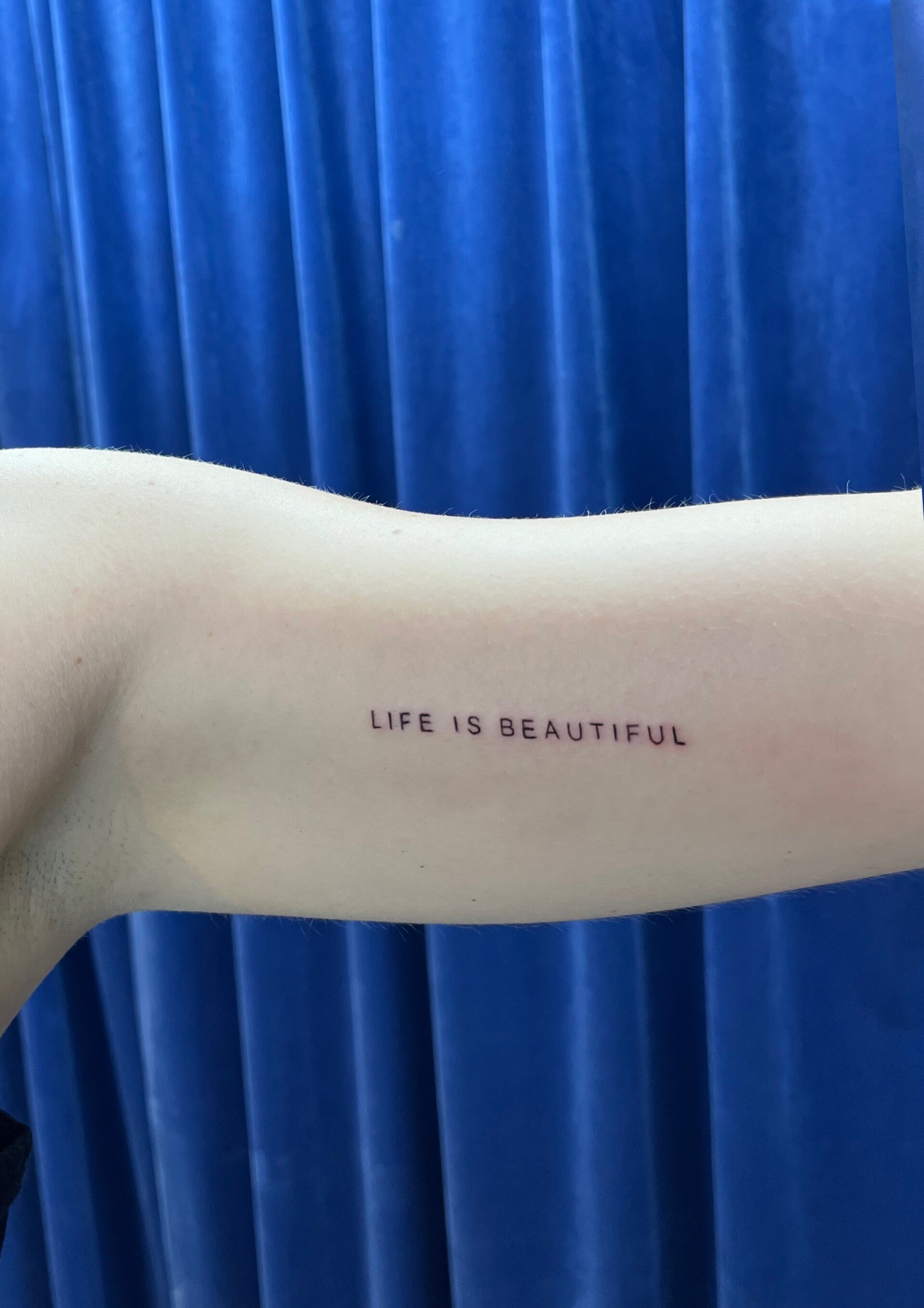 Fine line tattoo age well