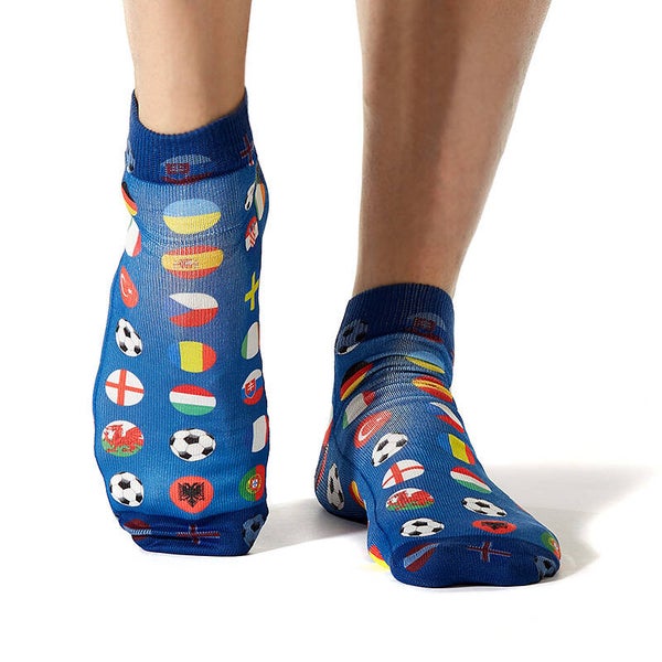 Men Sneaker Football Blue Flag