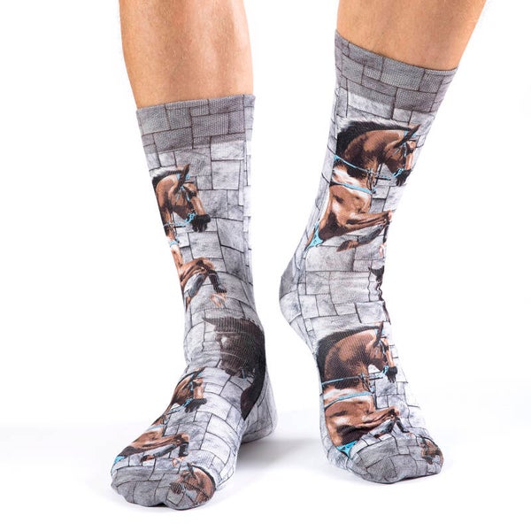 Man Socks Gallop