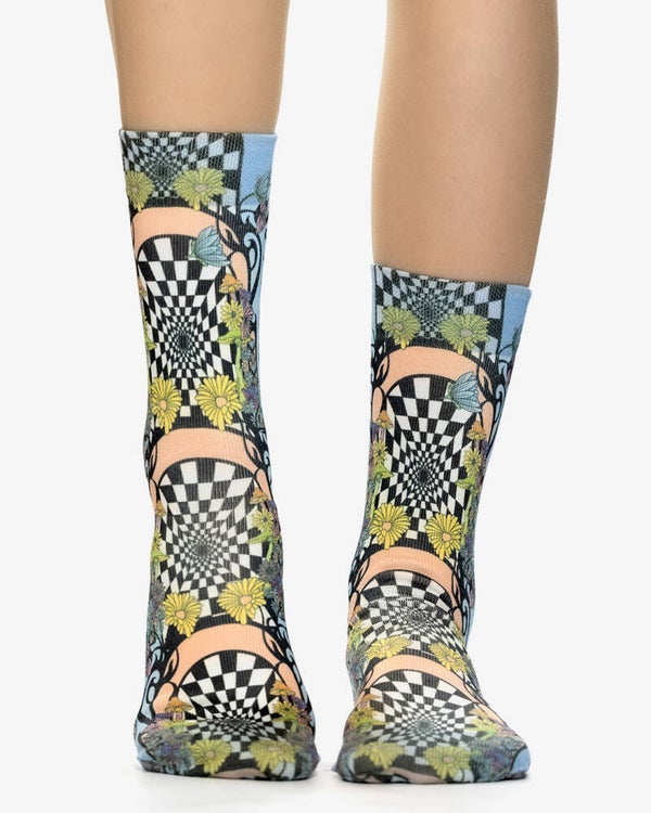 Women Socks 3D Chess