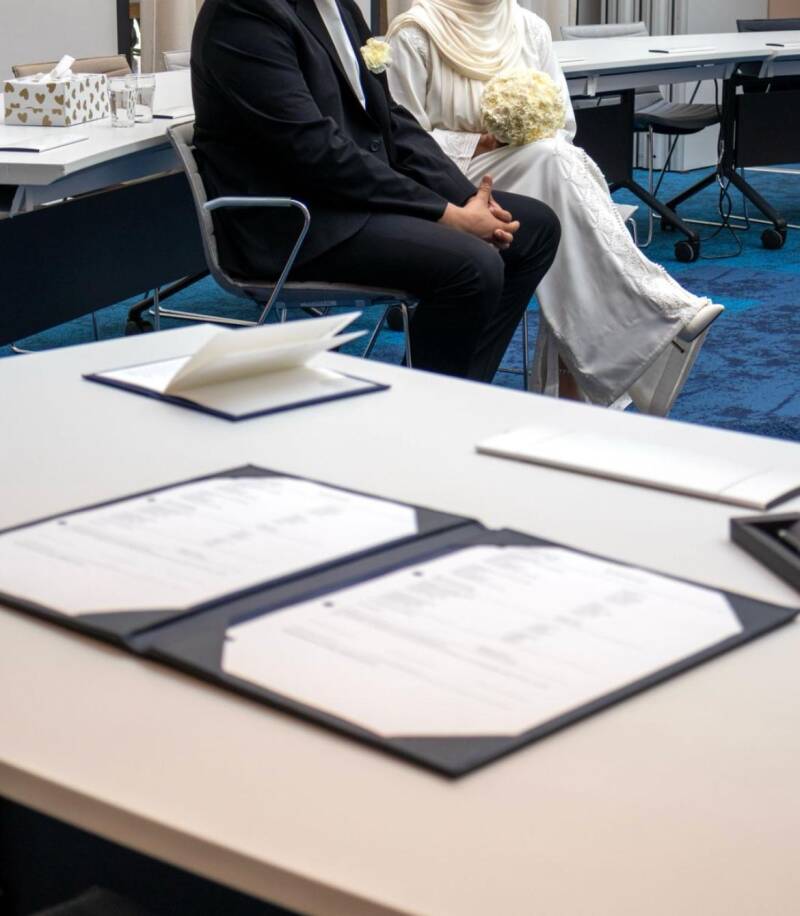 Uit respect voor de wens van Meryem en Anouar geen face-to-face-foto