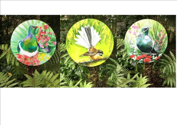 Special: A Trio of Circle Art panels of Your Choice - Outdoor Garden Art Panels