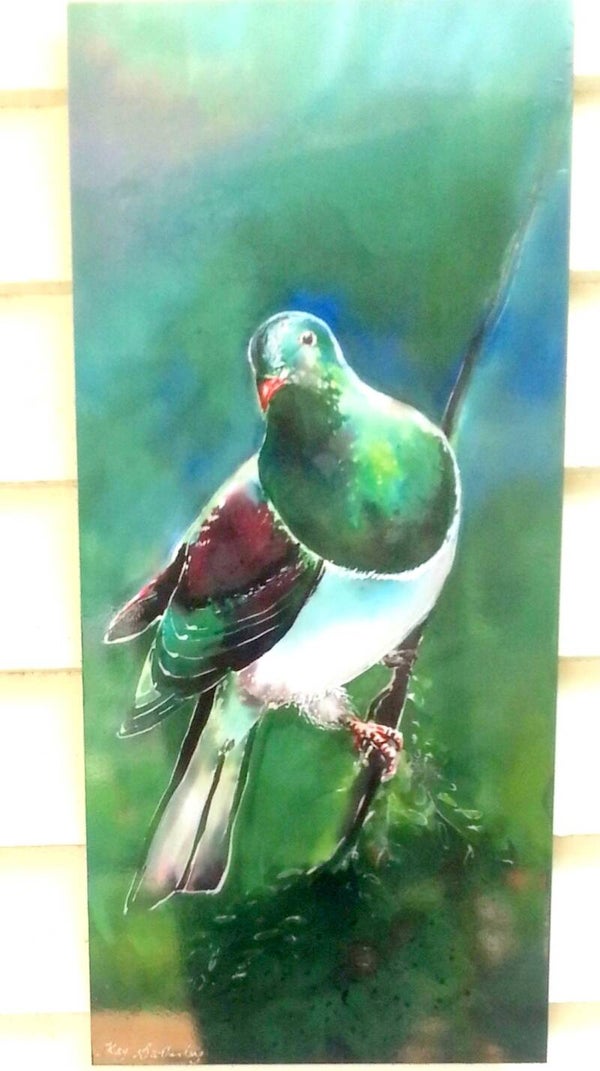 New Zealand Kereru Outdoor Garden Art Panel