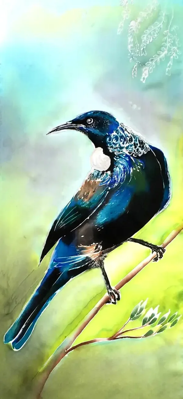 New Zealand Tui Bird - Outdoor Garden Art Panel
