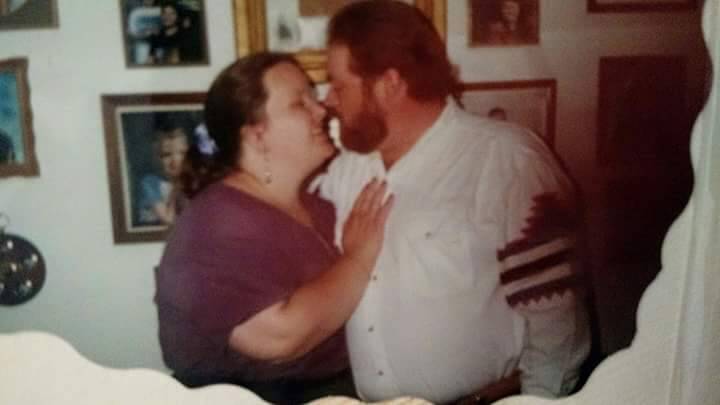 Rick & Margaret McCoy, hug, kiss