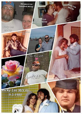 A collage of pictures about Rick and Margaret's life