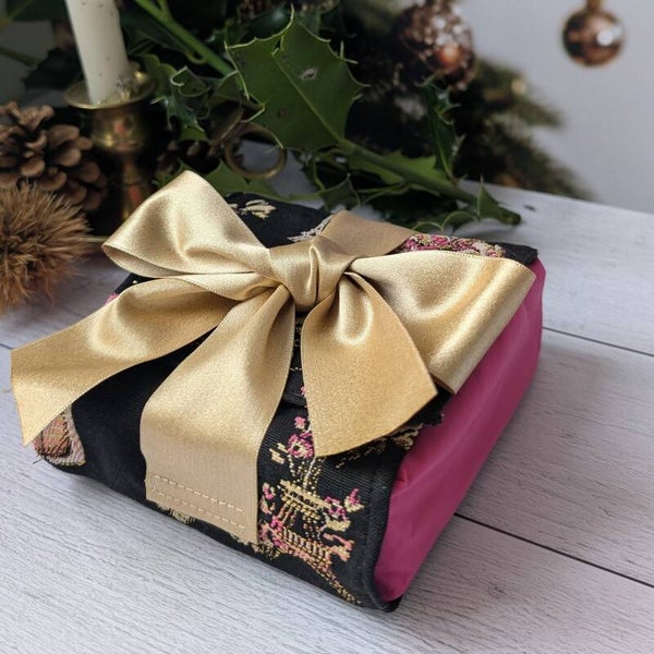 Emballage cadeau en tissu avec boîte – Petit format Parisienne