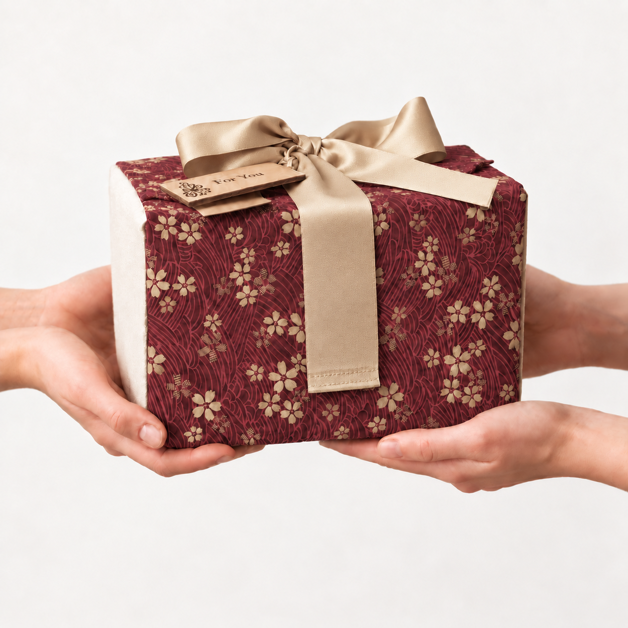 boite cadeauen tissu avec carton fourni Hana TisCado