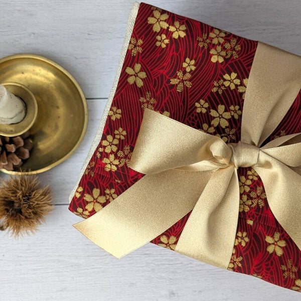 Emballage cadeau en tissu avec boîte –   Grand format Hana