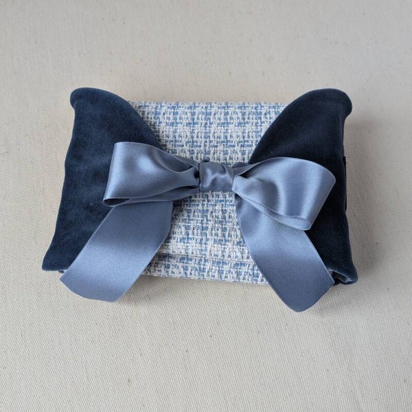 Emballage cadeau tissu réutilisable – Livre Velours Saphir