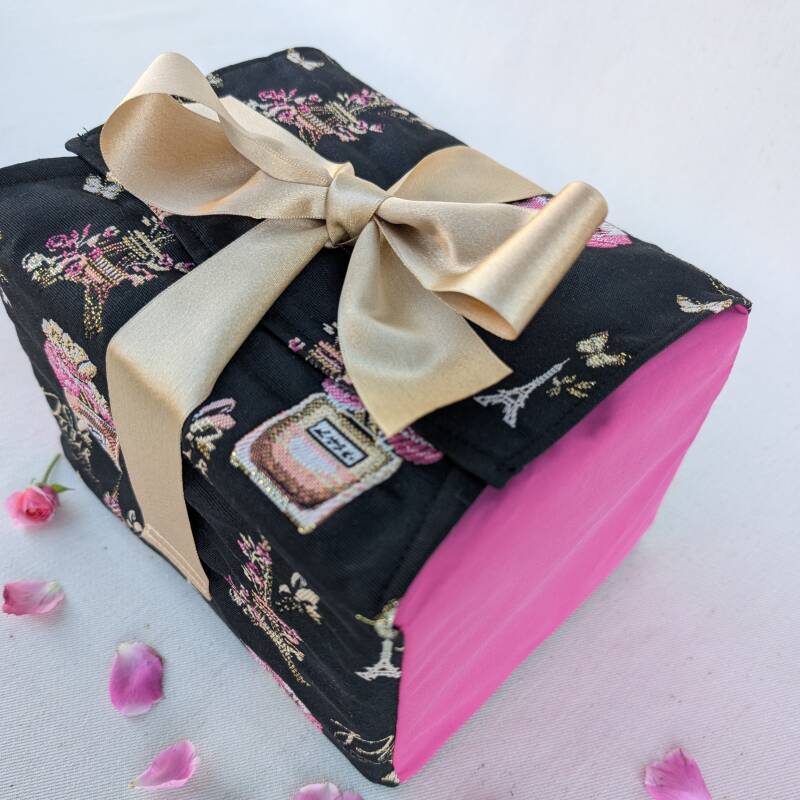 Boite cadeau en tissu avec ruban original pour elle - grand format Tiscado