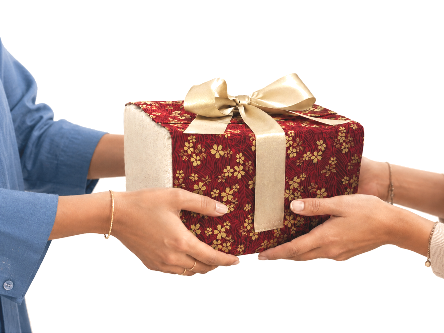 boite cadeauen tissu avec carton fourni Hana TisCado