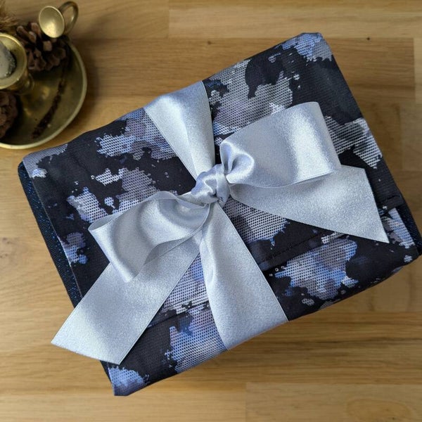 Emballage cadeau en tissu avec boîte – Grand format Azurite