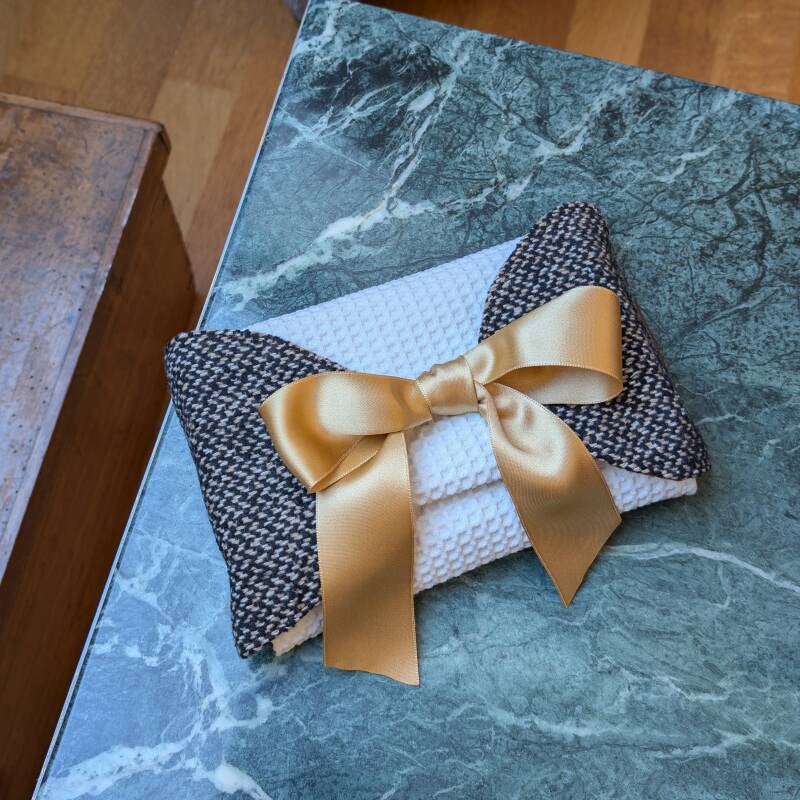 Emballage cadeau livre de poche en tissu zéro dechat