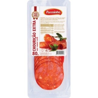 PORMINHO CHOURICAO EXTRA FATIADO 80 gr