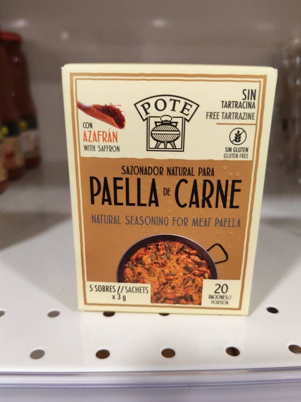 Pote Sazonador natural para paella de carne