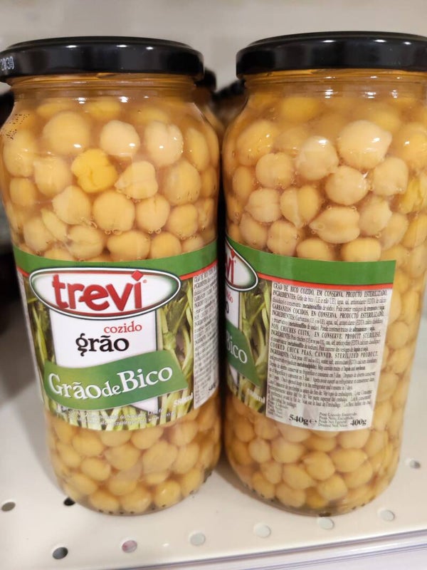 Trevi grão de bico cozido