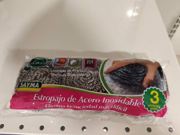 Sayma palha d'aco  cozinha