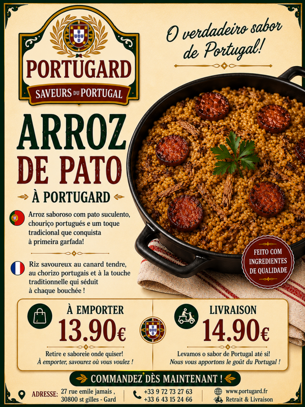 ARROZ DE PATO AO PORTUGARD - RIZ AU CANARD