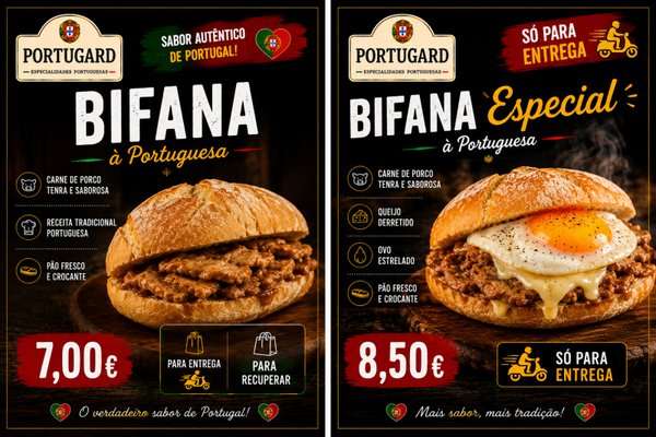 BIFANA NO PÃO / ESCALOPE DE PORC MARINÉE AU PAIN