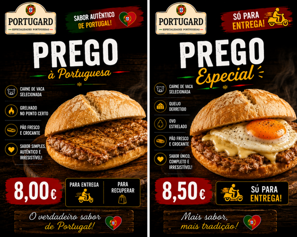 PREGO NO PÃO / BIFTECK AU PAIN