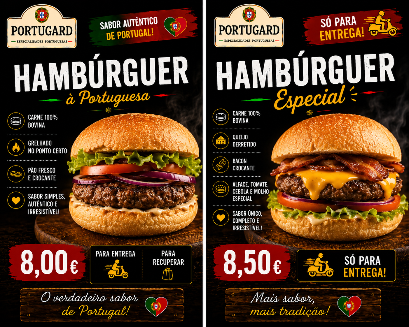 HAMBURGUER AVEC ŒUF / COM OVO