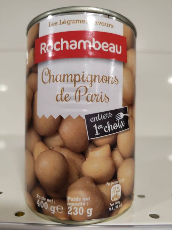 Rochambeau champignons de Paris entiers 400 gr