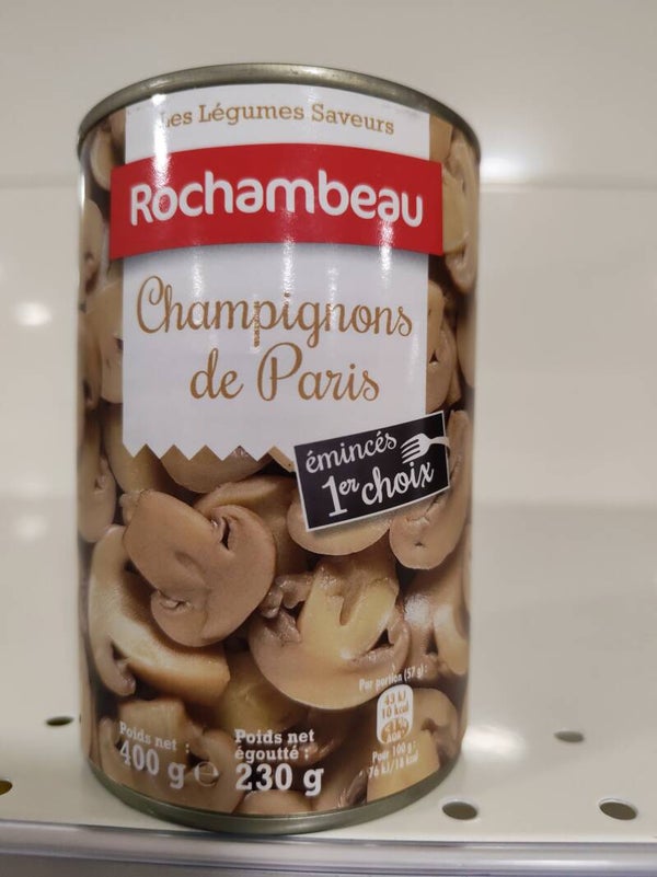Rochambeau champignons de Paris émincé 400 gr