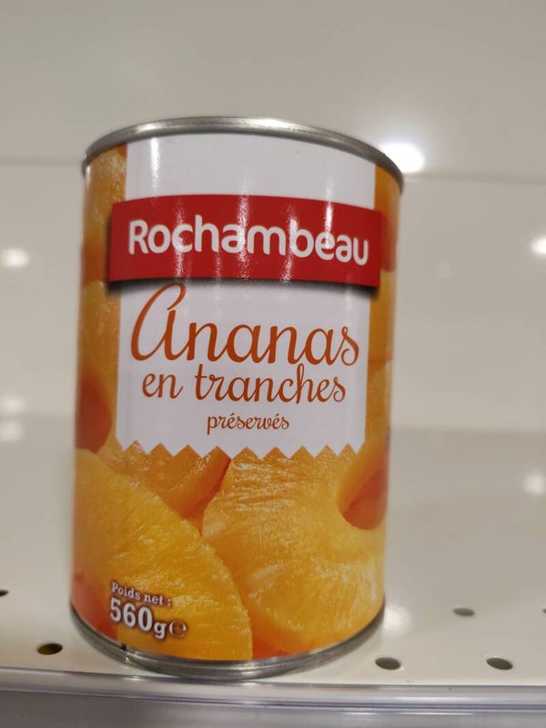 Rochambeau ananás en tranche 560 gr