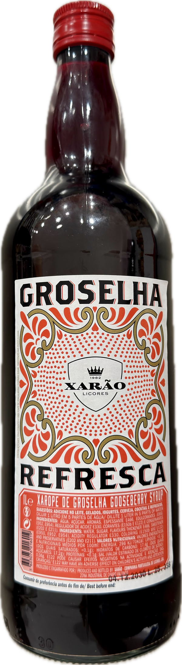 Xarão – Groselha Refresca / Xarope de Groselha (1 L)