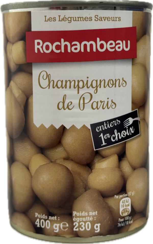 Rochambeau — Champignons de Paris Entiers (400g)