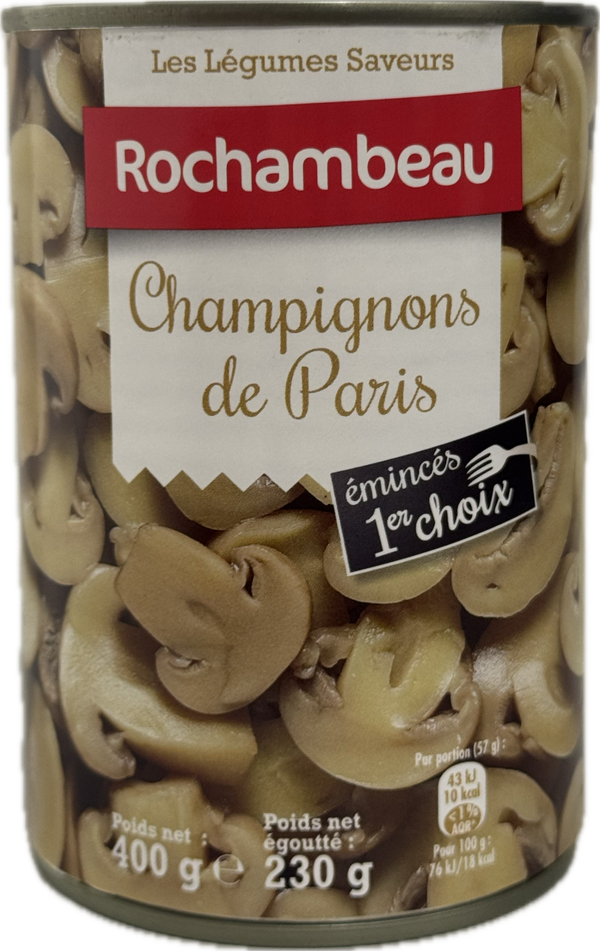 Rochambeau — Champignons de Paris Émincé (400g)