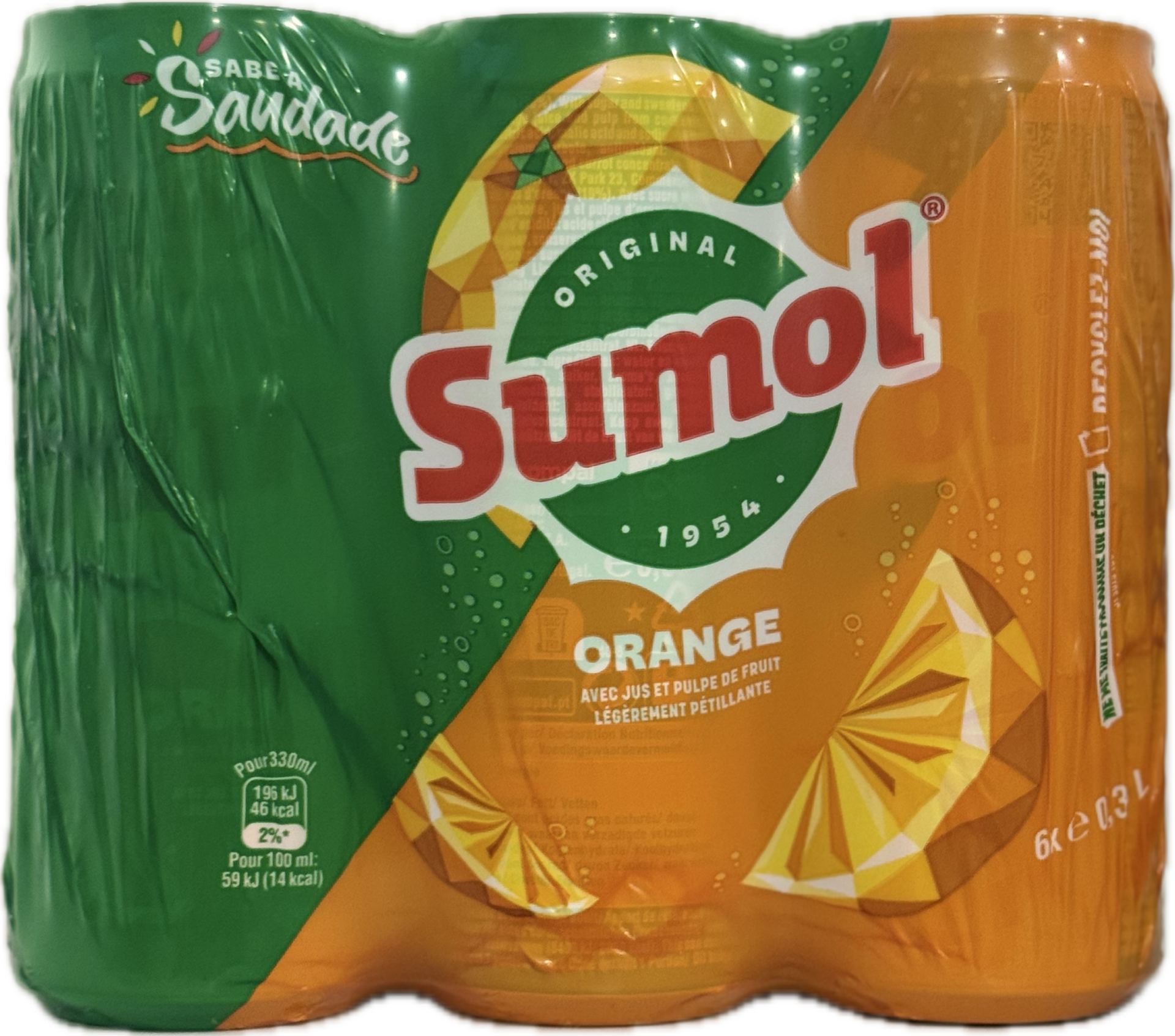 SUMOL — Orange Canette (6x33CL)