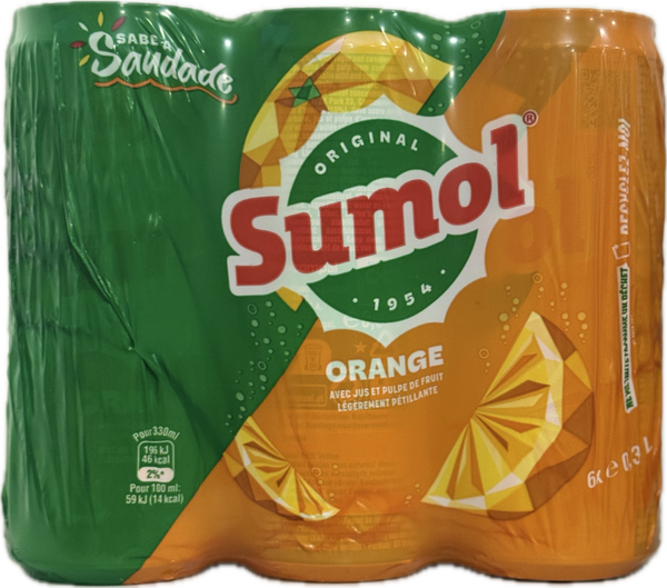 SUMOL — Orange Canette (6x33CL)