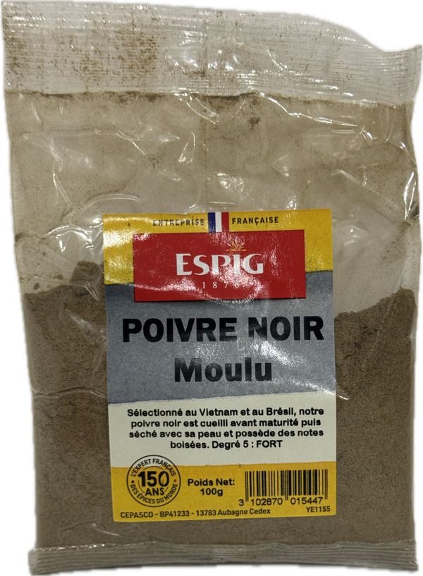 Espig — Poivre Noir Moulu (100g)