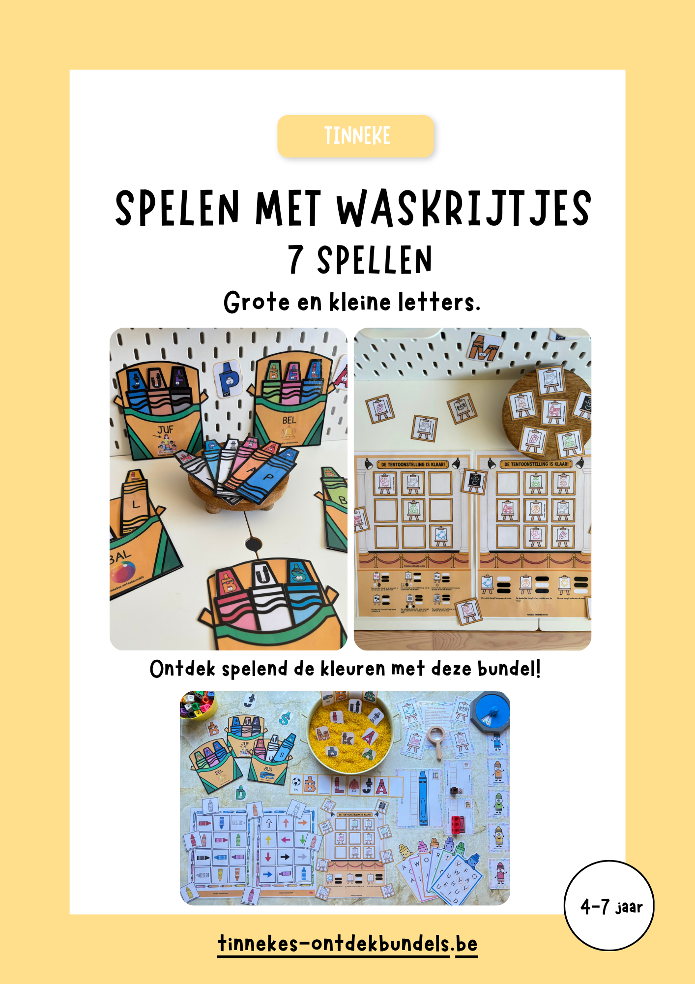 Spelen met waskrijtjes
