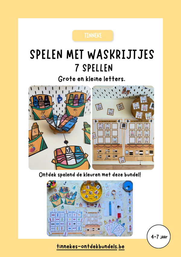 Spelen met waskrijtjes