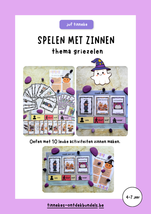 10x zinconstructies oefenen thema griezelen