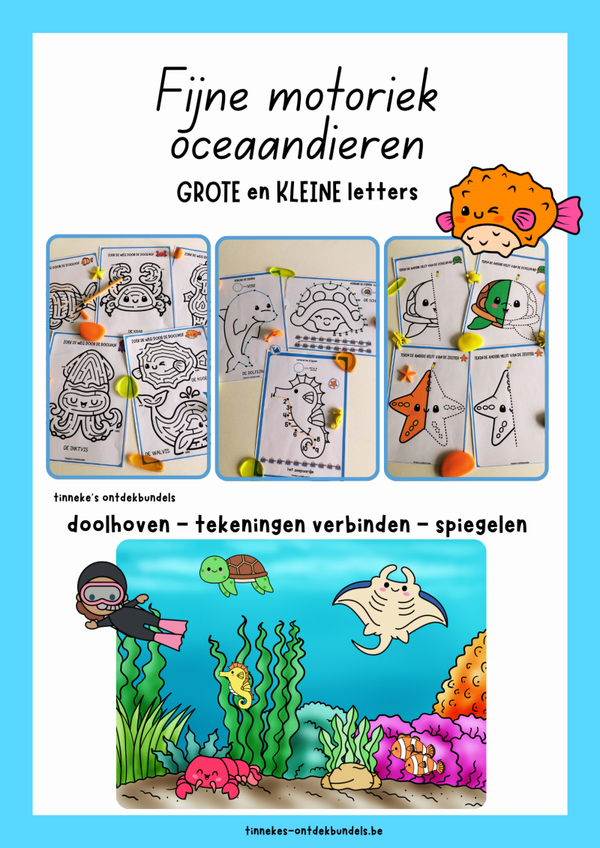 Oceaandierenbundel fijne motoriek 1